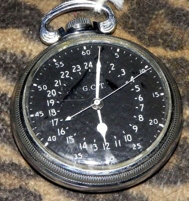 Hamilton 4492B 22 Jewel 24 hour Military dial pocket watch