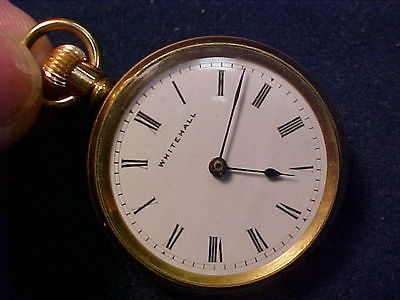 vintage 35mm gold filled Lancashire Watch Co OF pendant watch SCARCE runnable