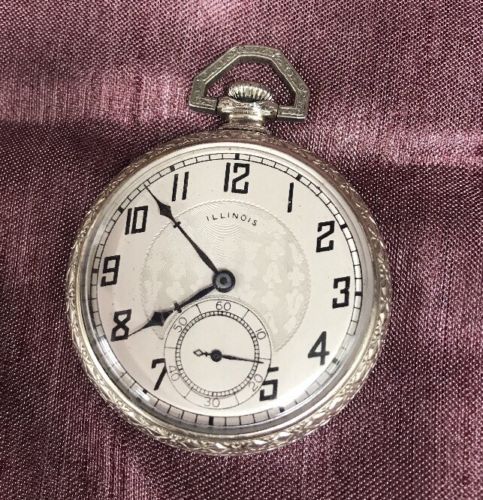 Vintage! Illinois Pocket Watch 10k Gold Filled! 7456122.