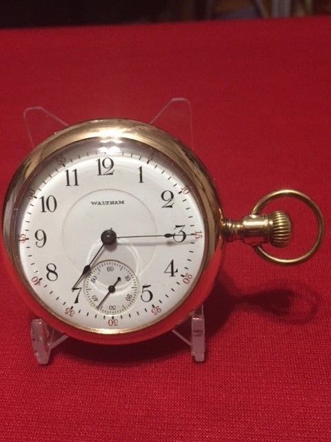 Antique 1907 Waltham 18s 17j Pocket Watch-Runs Great