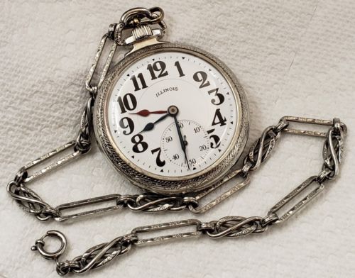 Absolutely Gorgeous 16s Illinois 21j 60hr Bunn Special Pocket Watch