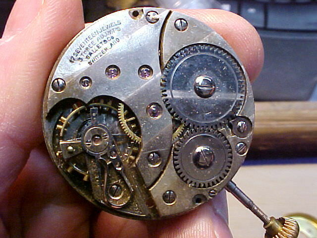 40mm Gallet 17J  pocket watch movement