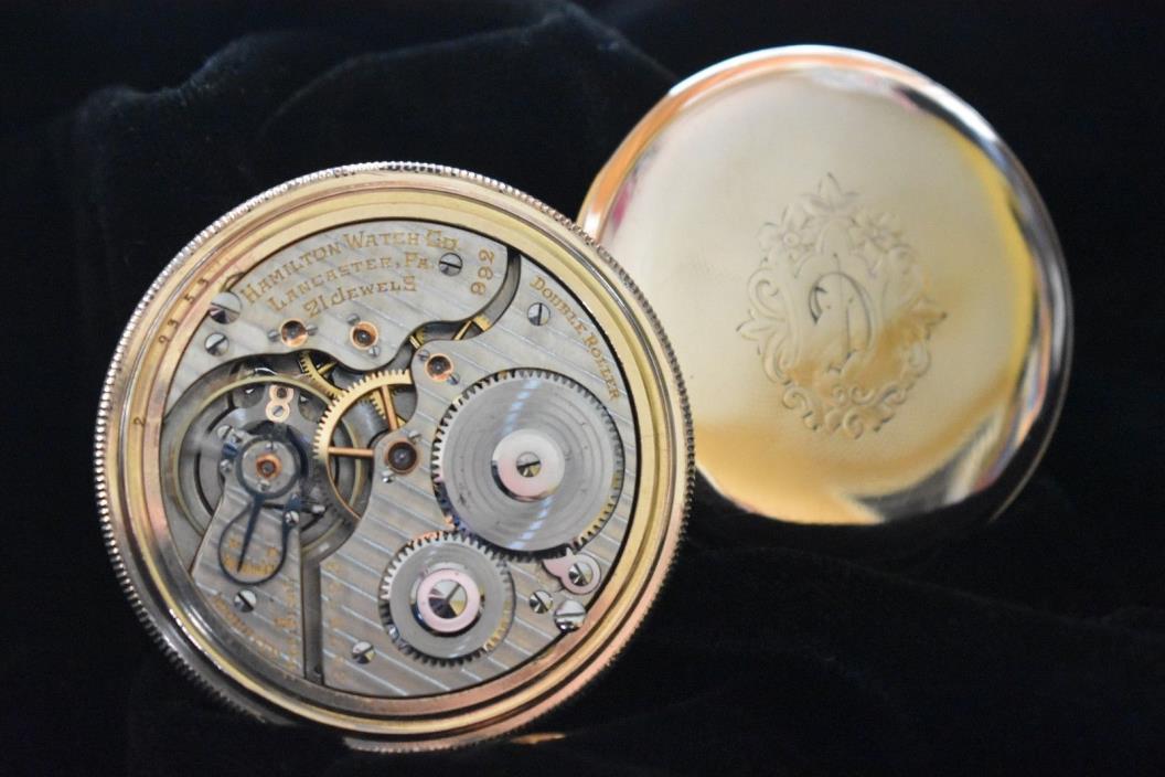 Antique 16s Hamilton 992 21j Railroad Grade Pocket Watch