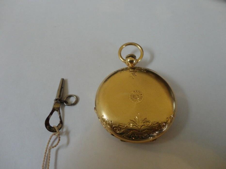 L H Willard Geneva Pocket Watch 18KT Gold
