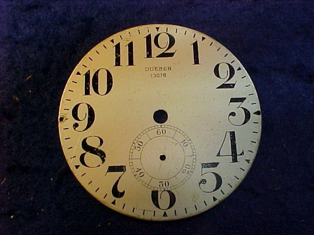 WWI Deuber Watch Co  chronometer deck watch dial