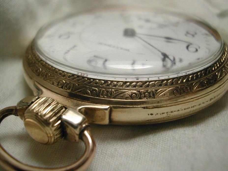 VINTAGE POCKET WATCH WALTHAM ROYAL O/F 16s X-NICE COND. 17J ADJ 1899 MVT RUNS