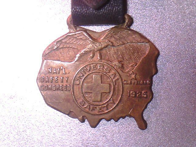 vintage national safety congress universal cleveland ohio 1925 pocket watch fob