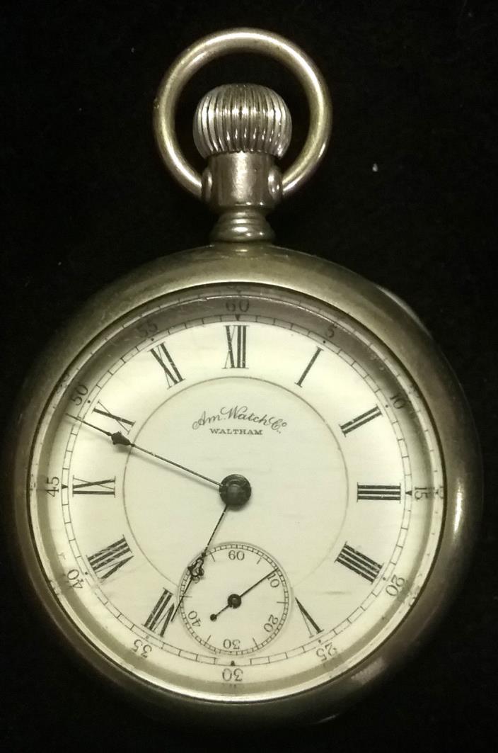 1887 Waltham Antique Pocket Watch Size 18 15 Jewels Adjusted, Tested Accurate