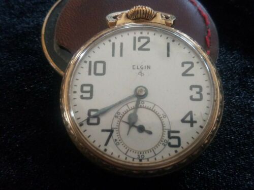 1947 Elgin 17 Jewel Pocket Watch ~ Size 16s ~ Works