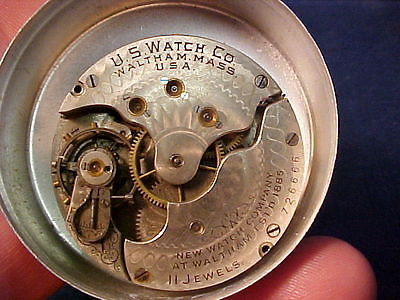 vintage United States Watch Co Waltham Mass 16s LS HC movement