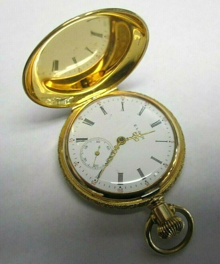 Elgin 1907 Grade 320 14K Solid Gold Pocket Watch