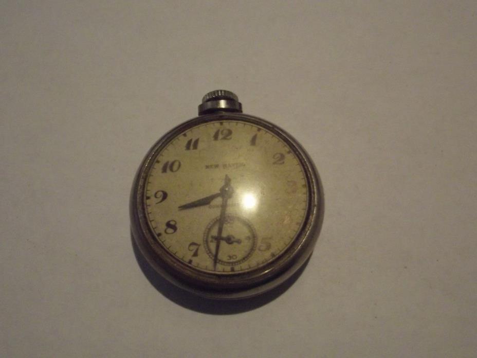 Vintage New Haven Dollar Pocket Watch (As-Is Parts or Repair)