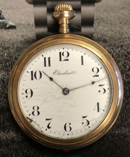 NY Standard Excelsior 12s 7j Pocket Watch for Parts/Restoration
