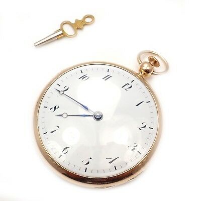 Vintage Antique 18k Yellow Gold Quarter Repeater Key Wind 34s Pocket Watch