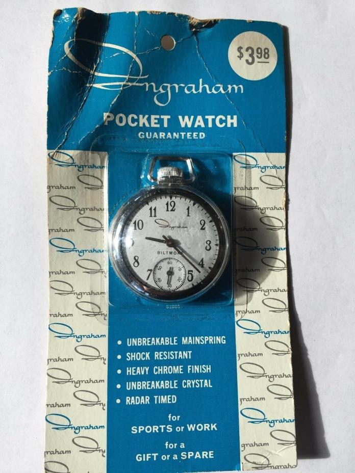 Ingraham Pocket Watch Dollar Biltmore original Package