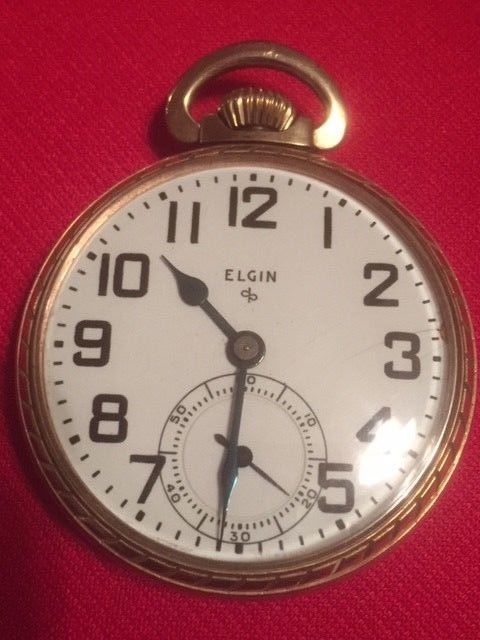 Antique 1950 16s 15j Elgin Pocket Watch-Runs Great