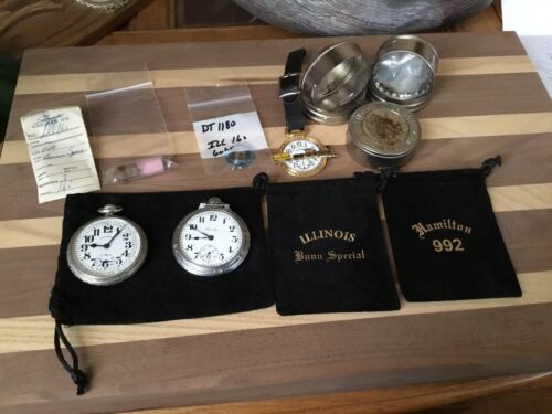 Illinois Bunn Special 60 Hour 23J Montgomery Dial With Accesories