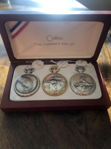 Colibri Old World Pocket Watch Collection With Display NIB