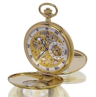 Rapport of London Gold Plated Demi Hunter Pocket Watch with 17 Jewel Movement