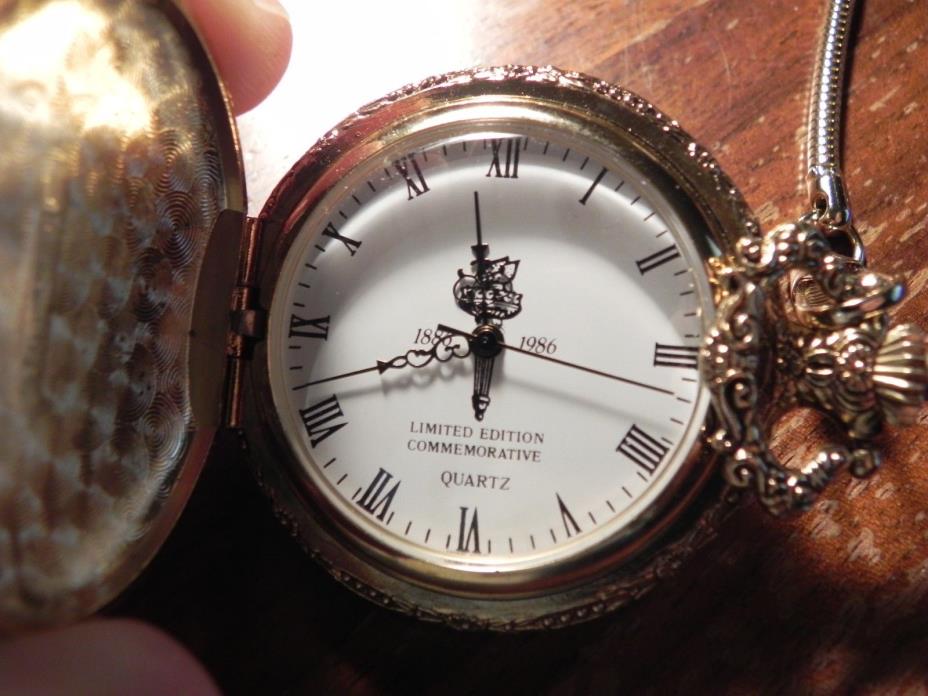 Limited Edition 1886 - 1986 Commemorative Pocket Watch