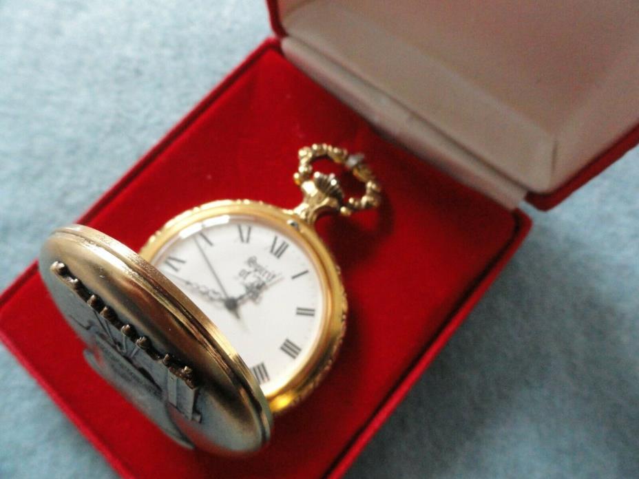 Vintage Swiss Made 17 Jewels Spirit of 76 Mechanical Wind Up Pocket Watch