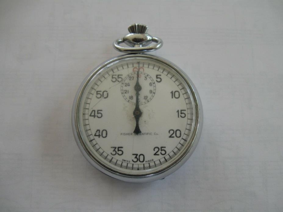Vintage Swiss Fisher 60 Second Stopwatch