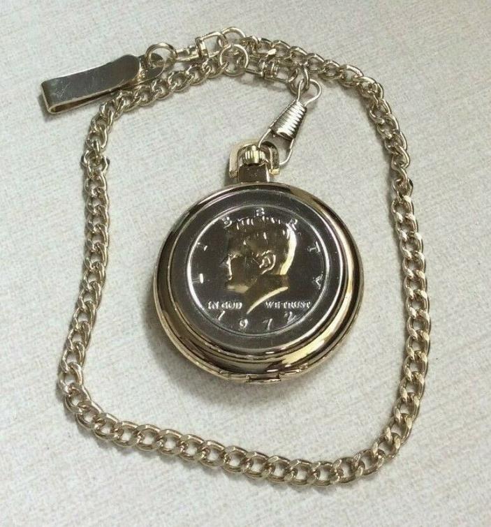 Brand New Pocket Watch Coin Cover Round Numbered Dial Easy to Read New Style!