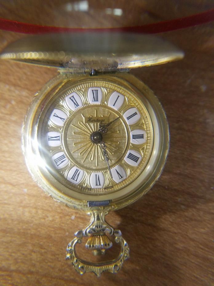 Heritage, Womans, Gold Tone, PocketWatch