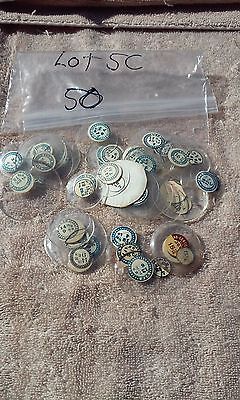 WATCH CRYSTALS NEW LOT OF 50 ANTIQUE GLASS POCKET WATCH CRYSTALS PARTS  lot 5C