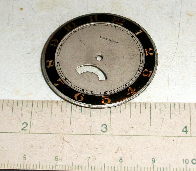 Waltham Antique American Secometer Pocket Watch Dial - 10 Size
