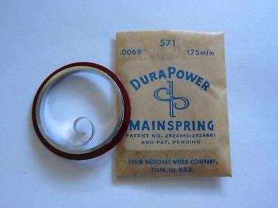 Elgin Durapower Mainspring Grade 571 NOS watch part