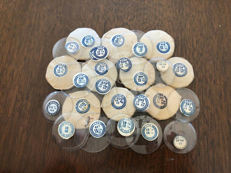 Lot of 45 Vintage NOS  Glass Crystals for  Pocket Watches !