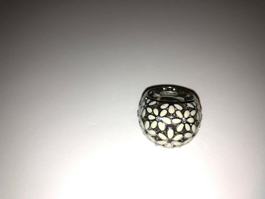 Coach Flower Domed Ring 3/4