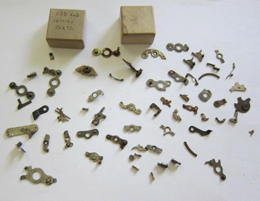 LOT OF POCKET WATCH PARTS,ODD AND SETTING PARTS, WATCHMAKER PARTS REPAIR