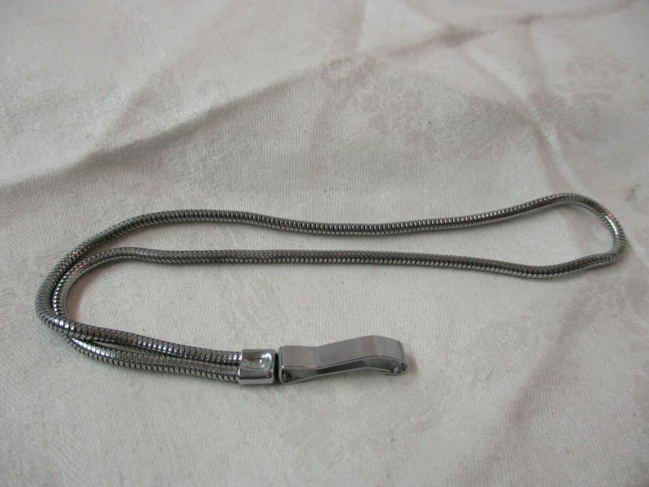 Vintage steel Pocket Watch Chain Swivel Clip