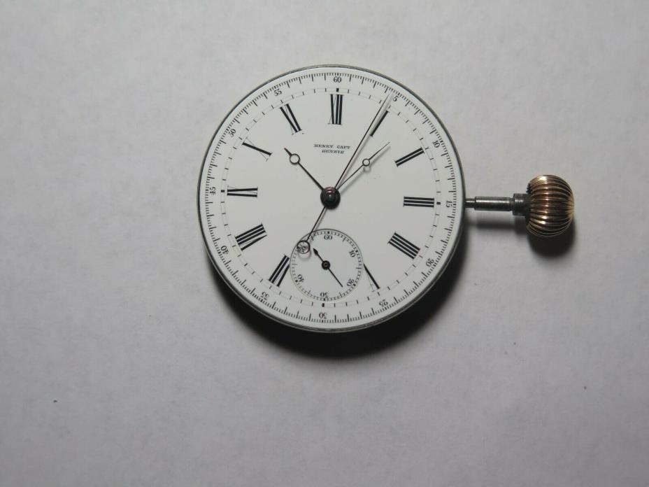 Henry Capt Chronograph Pocket Watch Movement