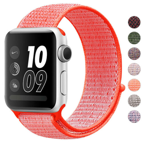 For iWatch Apple Watch Series 4 3 2 1 Nylon Woven Band Strap Replacement 38/42mm