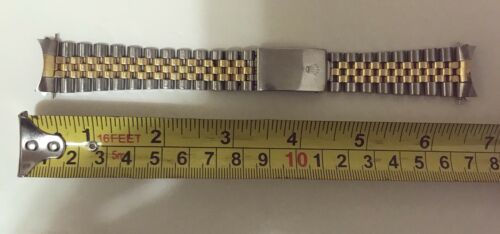 AUTHENTIC ROLEX 62523 H 18K P1 YELLOW 18k GOLD AND STEEL JUBILEE BRACELET 455B