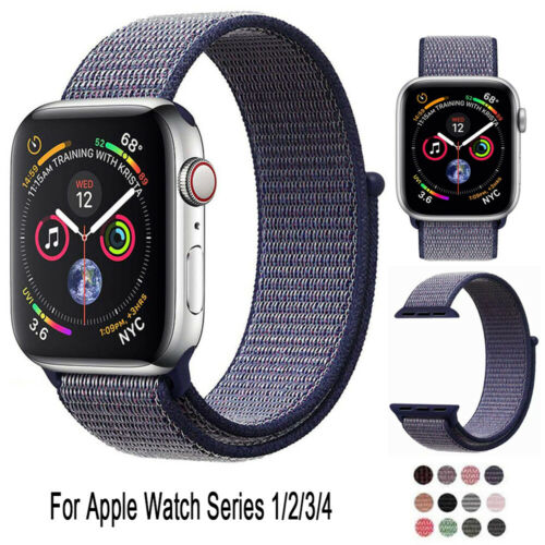 Woven Nylon Sport Loop iWatch Band Strap Bracelet For Apple Watch Series 1 2 3 4