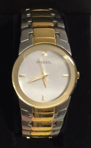 Women’s Fossil Watch Two-Tone Stainless Steel Mother Of Pearl Face
