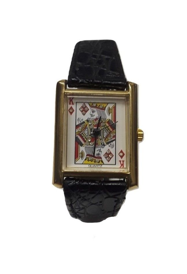 Vintage King of Diamonds (Square Faced) Wrist Watch | Made in Hong Kong