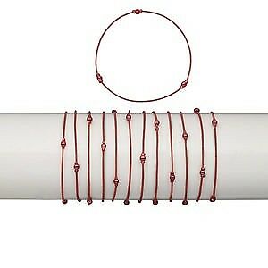 16 piece Red Steel Stretch Bracelets; Share with Friends; Party Favors Wholesale