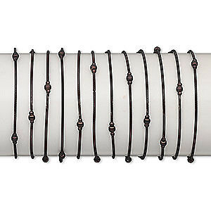 16 piece Brown Steel Stretch Bracelets; Share with Friends; Party Favors