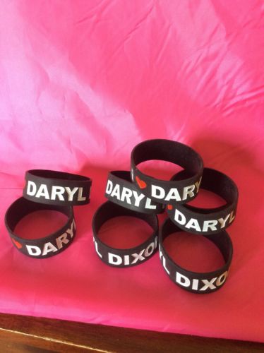 Walking Dead Rubber Bracelet Lot “I   3 Daryl Dixon”