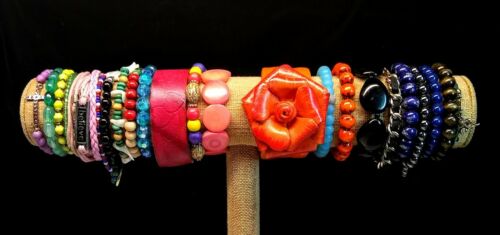 23 Multi Color Stretch Bangle Bracelet Lot