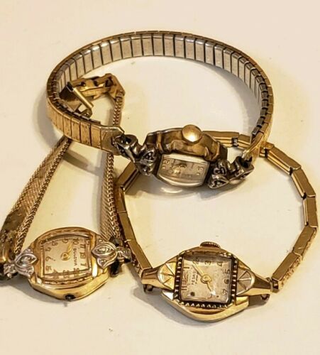 Lot watch swiss. Gold filled & silver and  diamond
