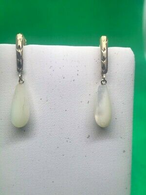 Synthetic Mother Of Pearl Gold-Stone Earrings 14K Yellow Gold 2.5g (TG5000043)