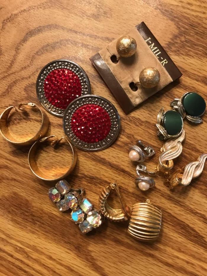 Jewelry Earring Lot Clip and Pierced + Richard Kerr Set