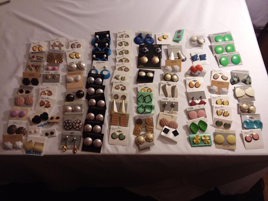 Bulk Lot 80+ pair of new earrings