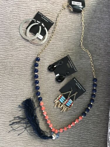 Mixed Jewelry Lot Earrings And Necklace (14) USA Seller New Free Shipping